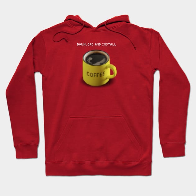 Coffee Addict File Download Hoodie by SpacePodTees